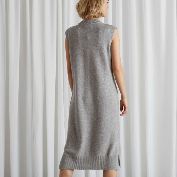 Cashmere kjole - Half Polo Vest Dress